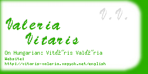 valeria vitaris business card